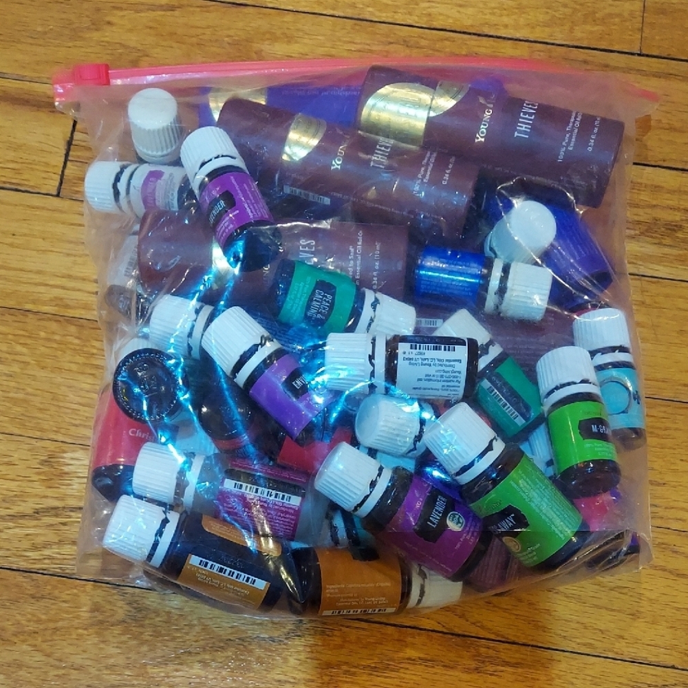Young Living Essential Oils Empty, Unwashed Bottles & Rollers